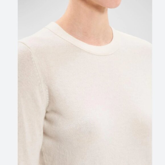 NWT Theory Kaylenna Crewneck Sweater in Feather Cashmere - Picture 2 of 5